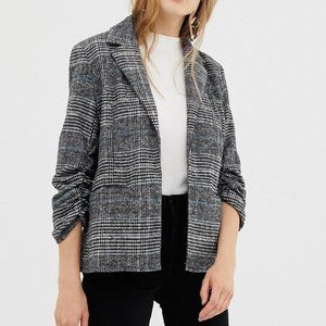ASOS Houndstooth Check Open Front Blazer, size 10